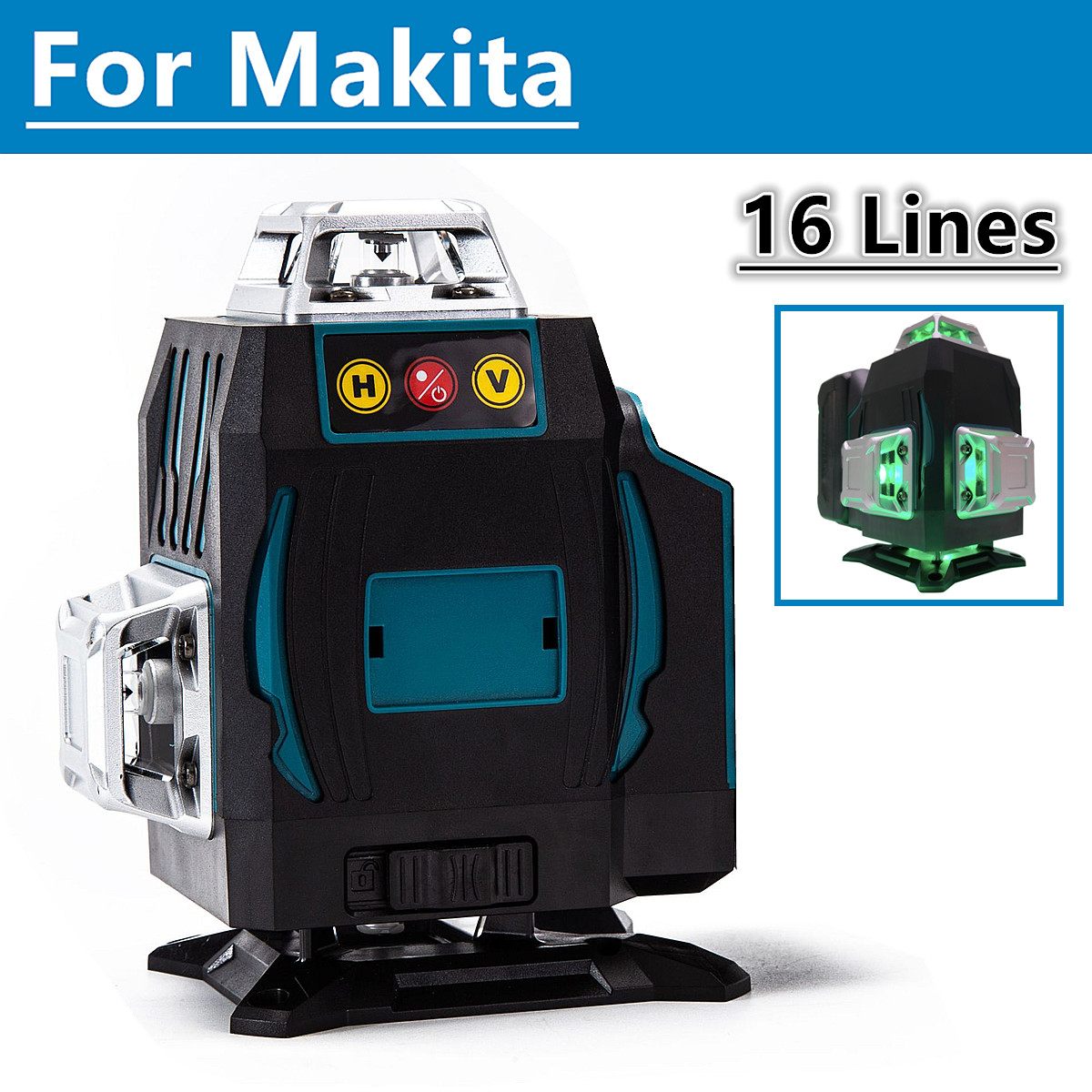 Power Tools Green - Per batteria Makita 18V 16 linee