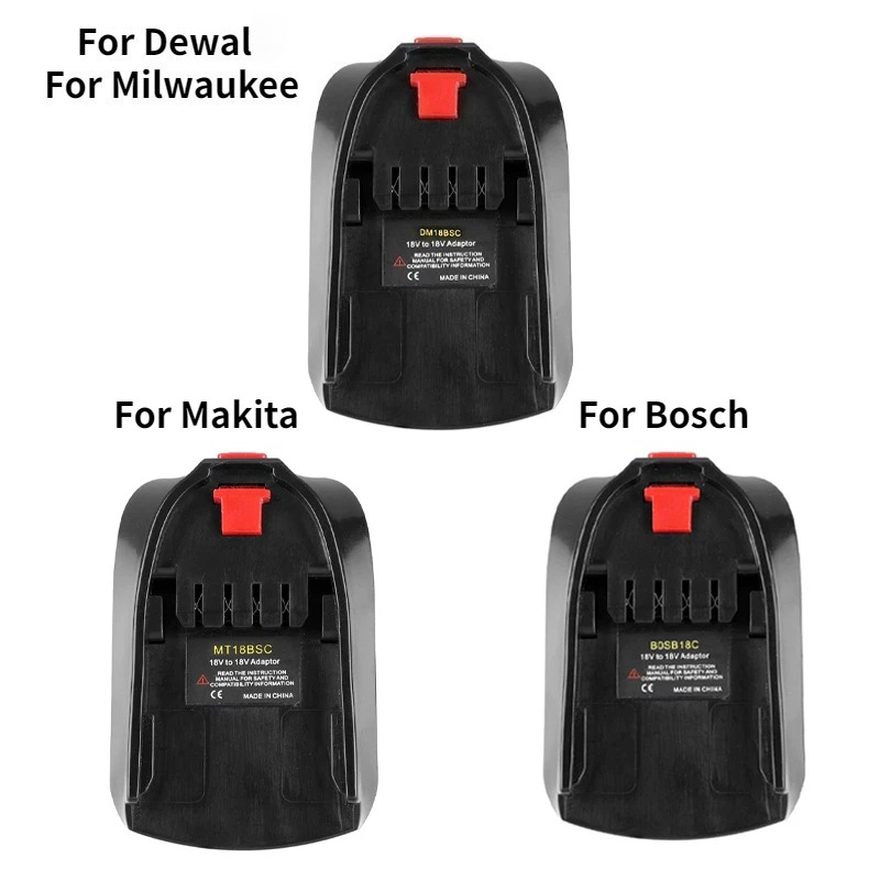 Power Tools Green - Adattatore per batteria Bosch/Dewalt/Makita/Milwaukee 18V Li-ion
