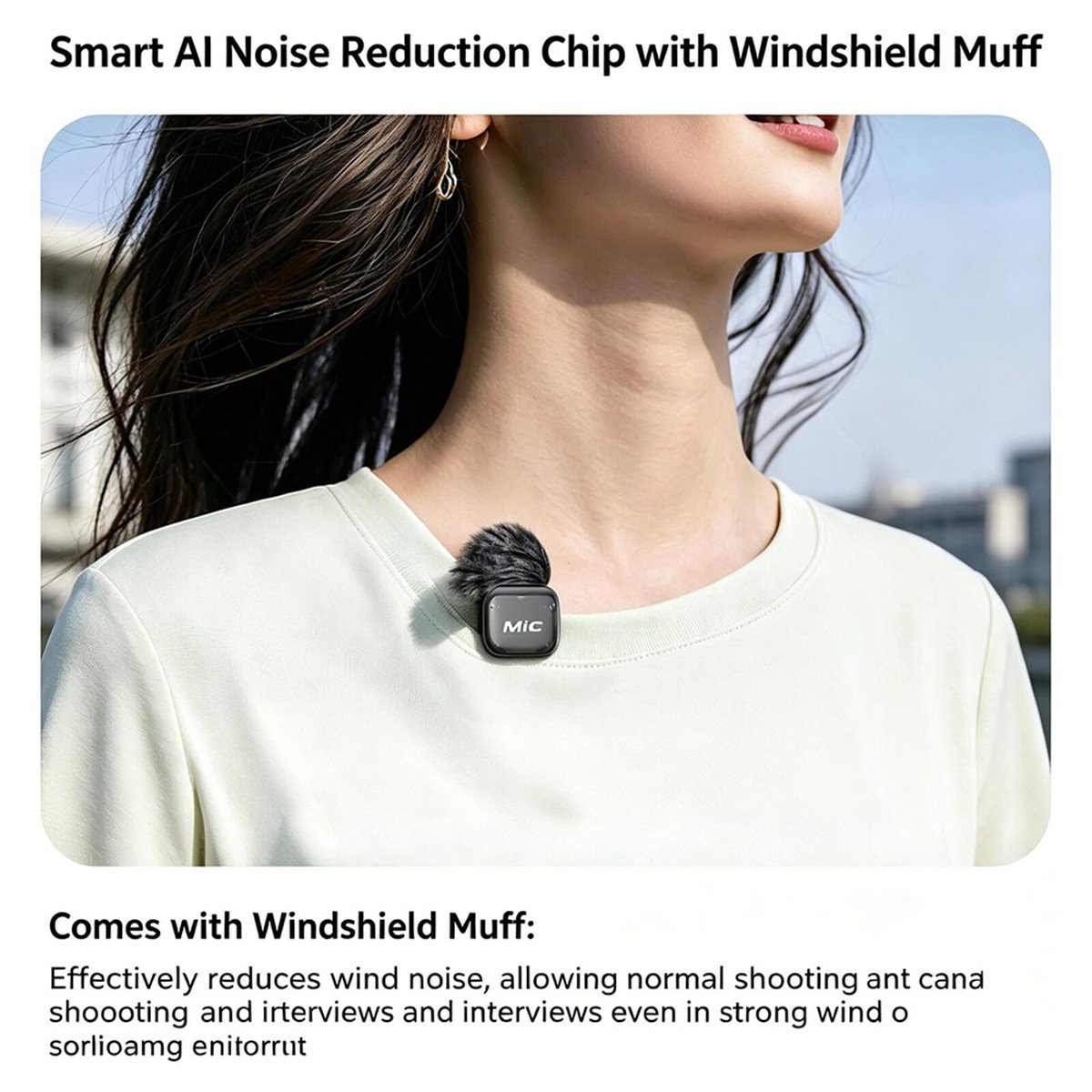 Power Tools Ai - Microfono Lavalier Wireless (A99Z), Cancellazione del