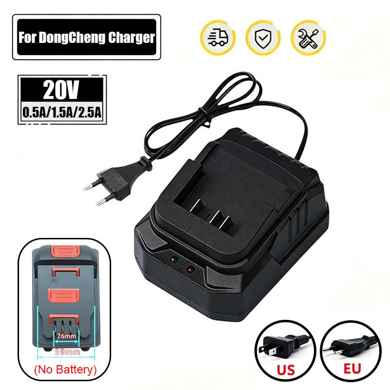 Power Tools Dongcheng - Caricabatterie Rapido per Utensili Elettrici a
