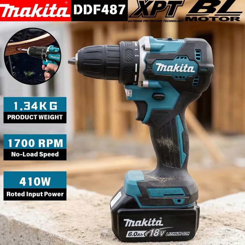 Power Tools Impact - Makita DDF487 Trapano Avvitatore a Batteria