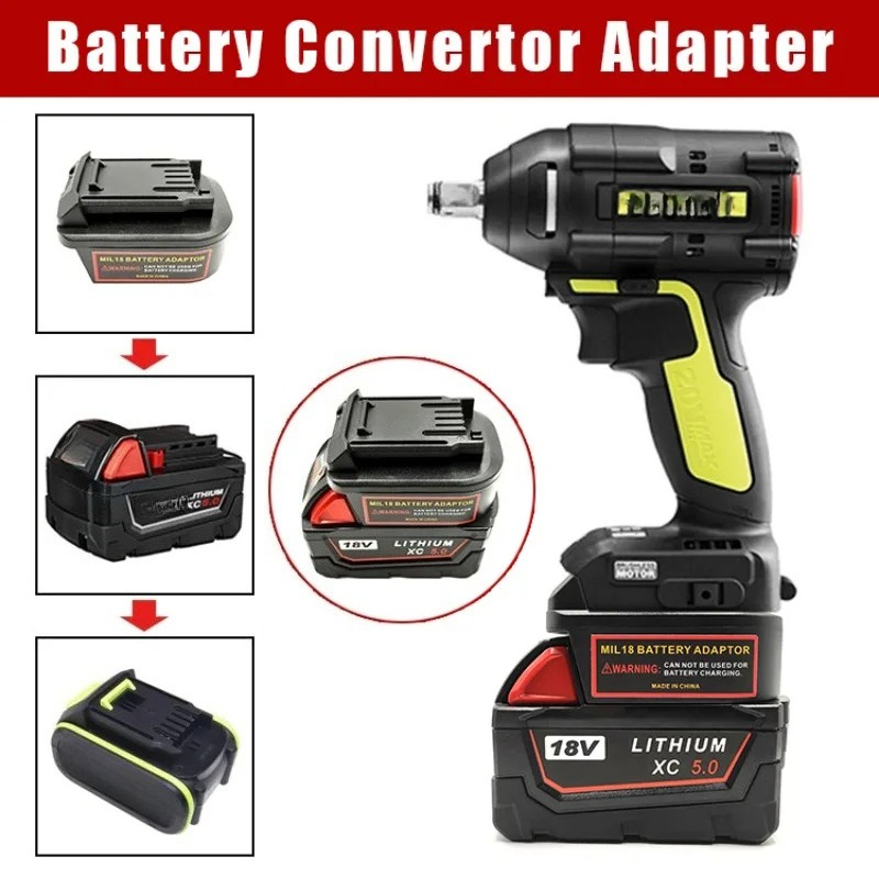 Power Tools Green - Convertitore adattatore batteria per batterie agli