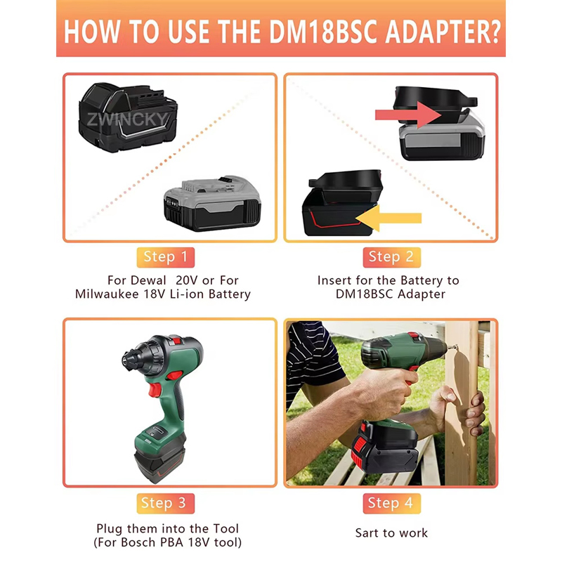 Adattatore per batteria Bosch/ - Power Tools Green recensione e prezzo