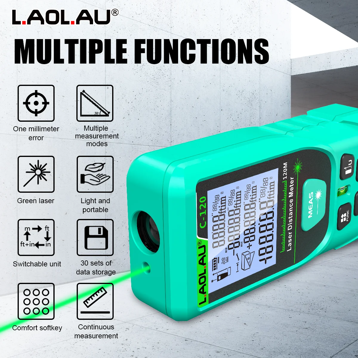 Telemetro laser digitale LAOLA - Power Tools Green recensione e prezzo